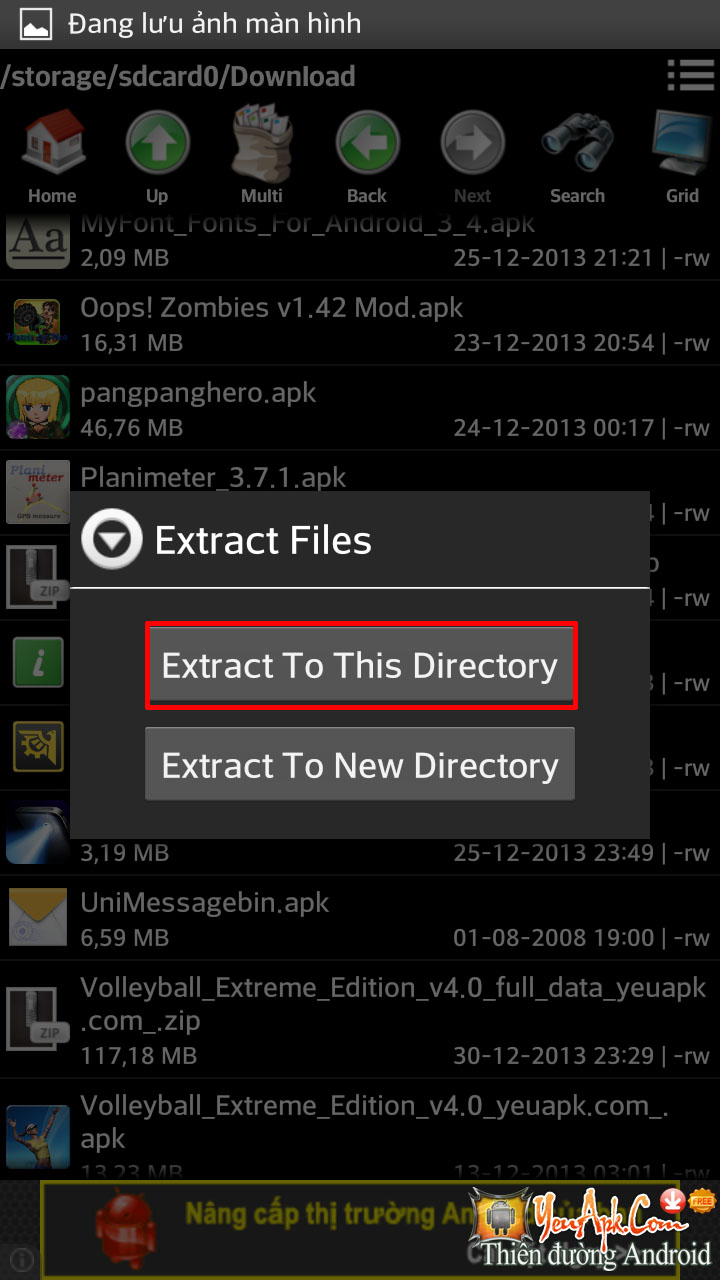 Hướng dẫn giải nén với File Manager trên Android